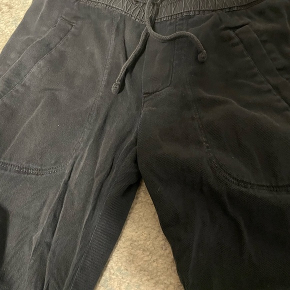 James Perse Black Drawstring Jogger Pants Size 0 Luxury Casual Minimalist - Picture 4 of 4